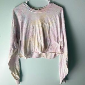 “Your loss, babe.” cropped long sleeve shirt